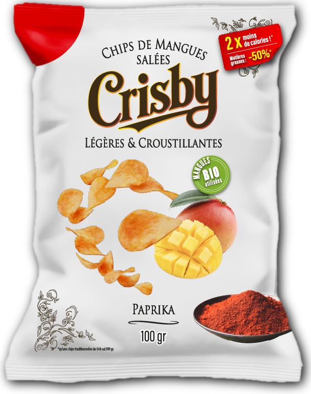 Emballage recto du paprika Crisby